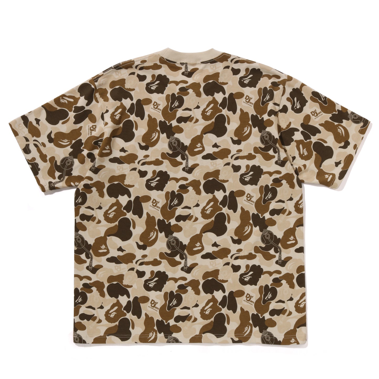 BAPE X DEF JAM ALL OVER CAMO TEE (BEIGE)