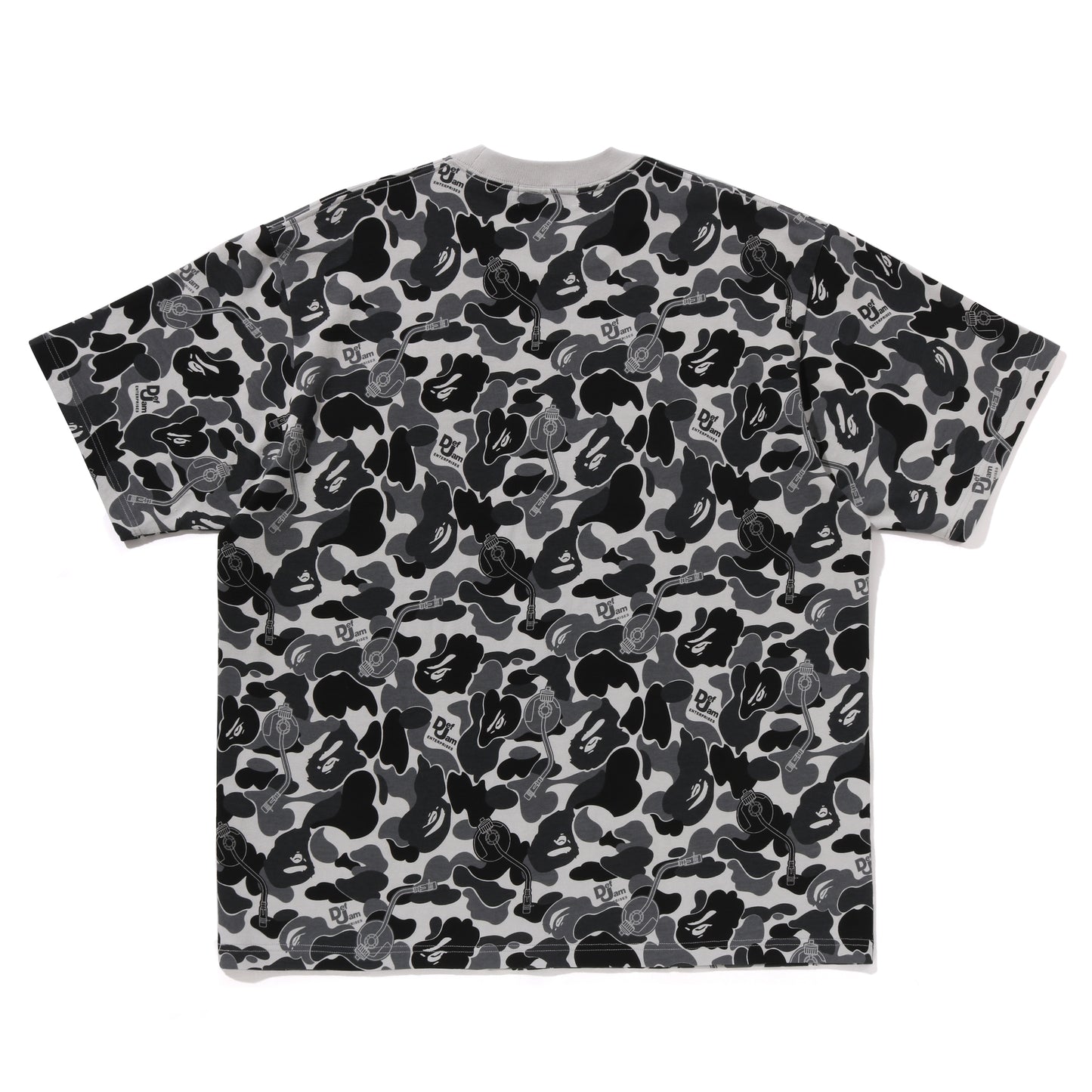 BAPE X DEF JAM ALL OVER CAMO TEE (BLACK)