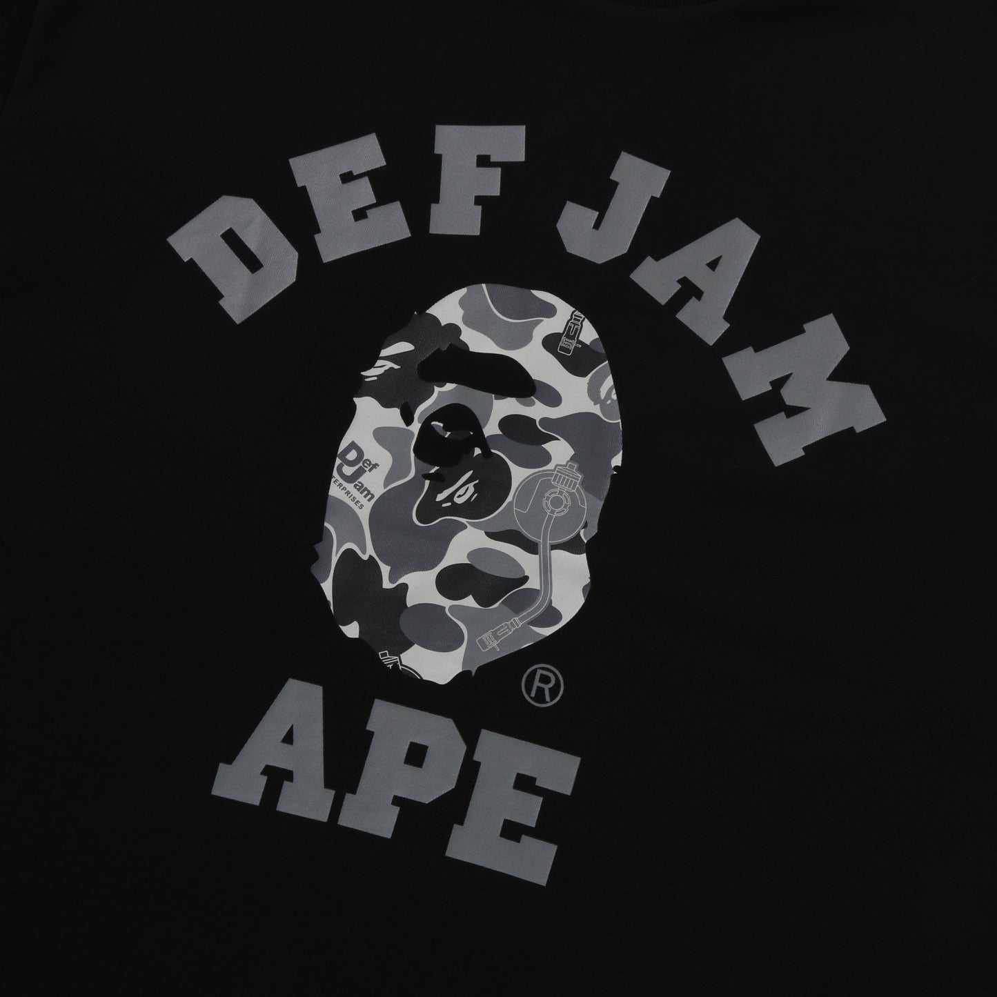 BAPE X DEF JAM APE TEE (BLACK)