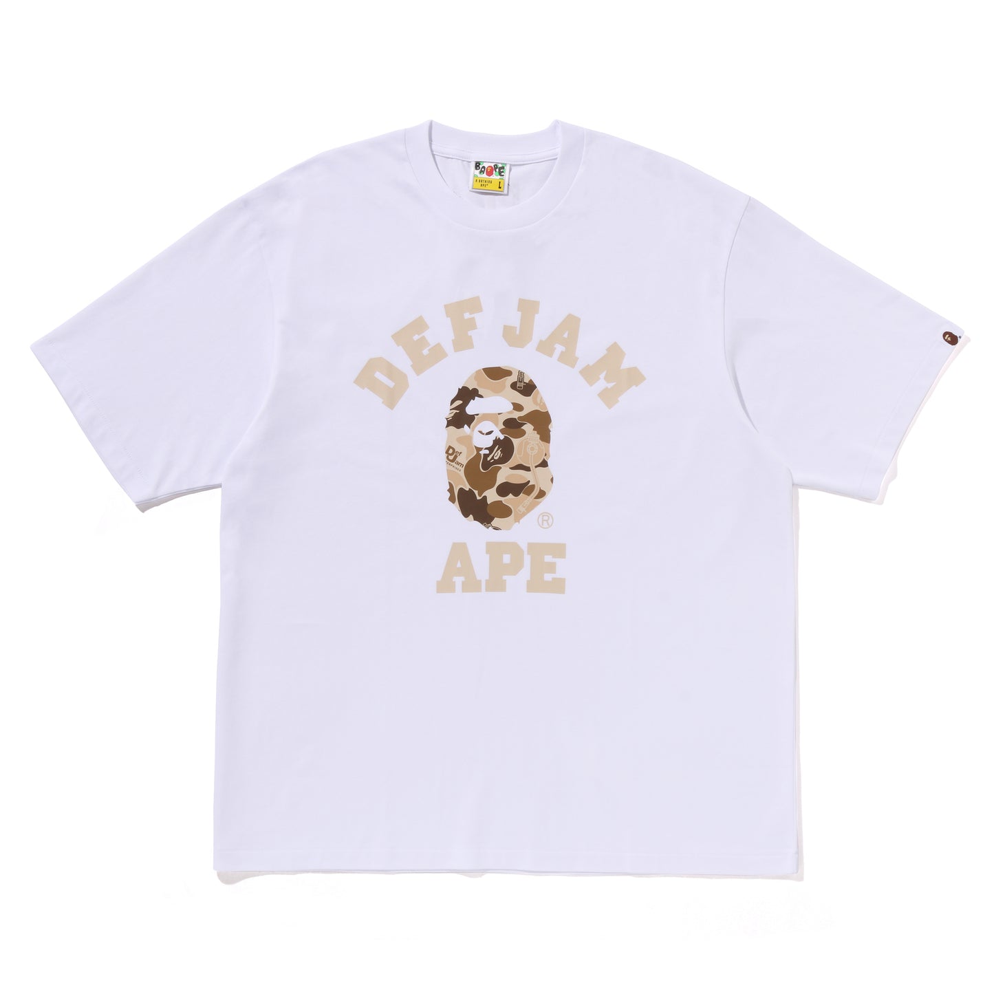 BAPE X DEF JAM APE TEE (WHITE)