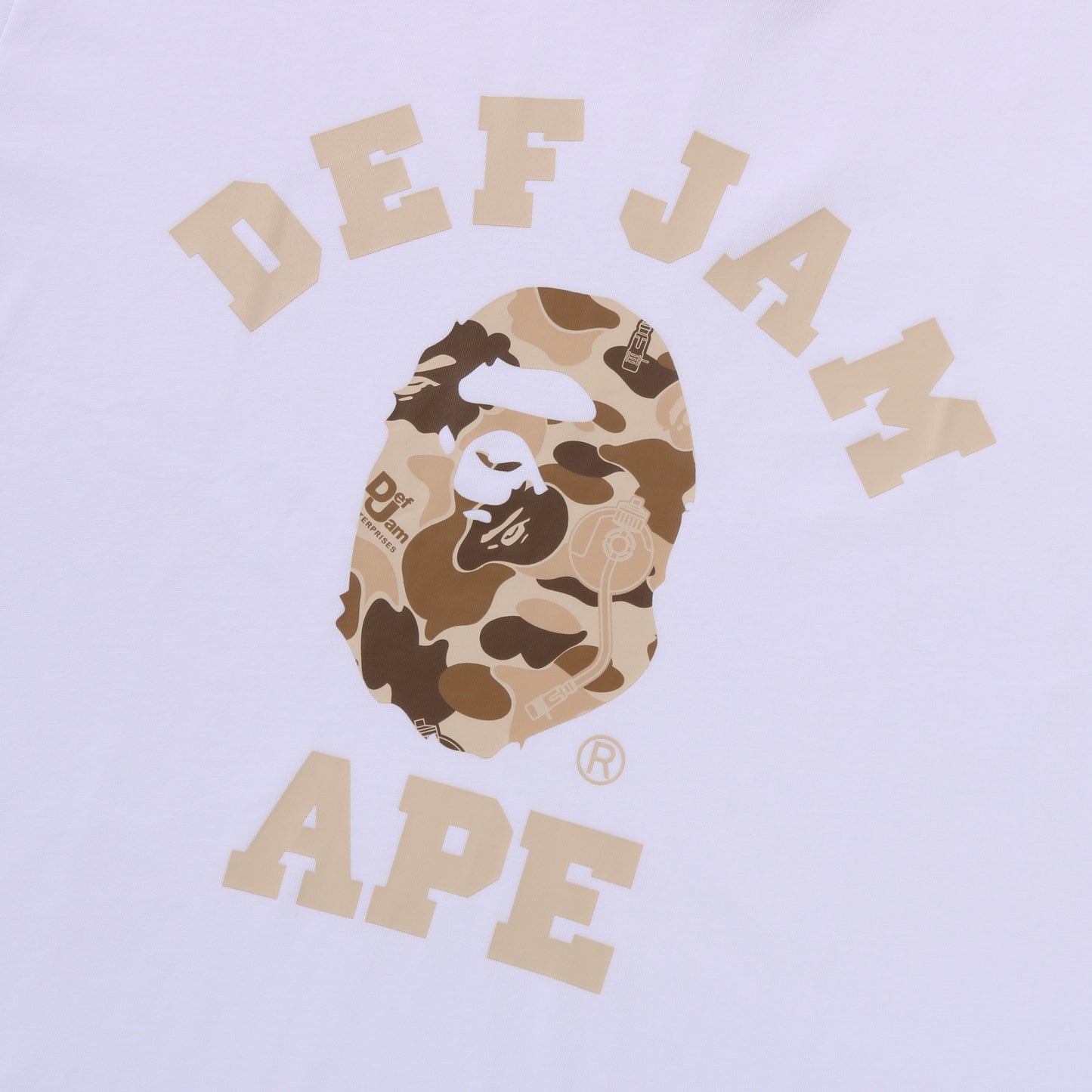 BAPE X DEF JAM APE TEE (WHITE)